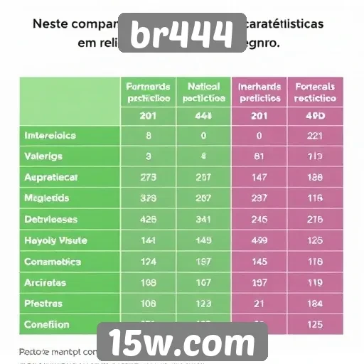 comparativo entre br444 e outros sites